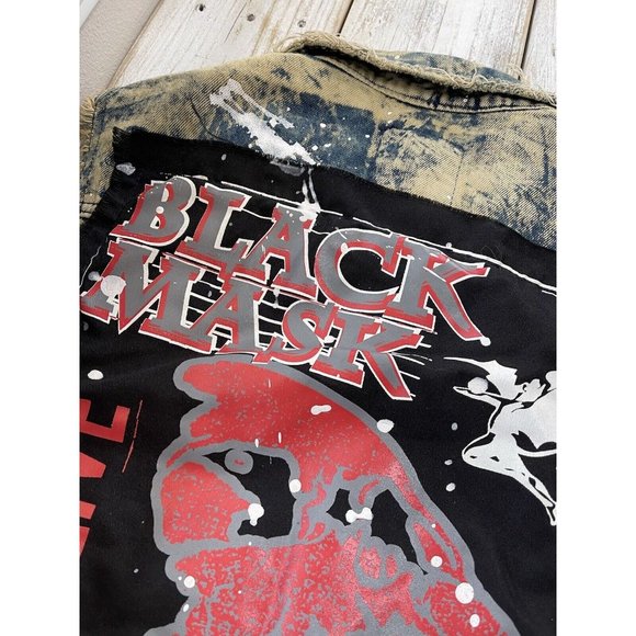 Preowned IMPERIOUS Original Apparel Mens Size M Distressed/Acid Wash Rocker Vest - Picture 9 of 9